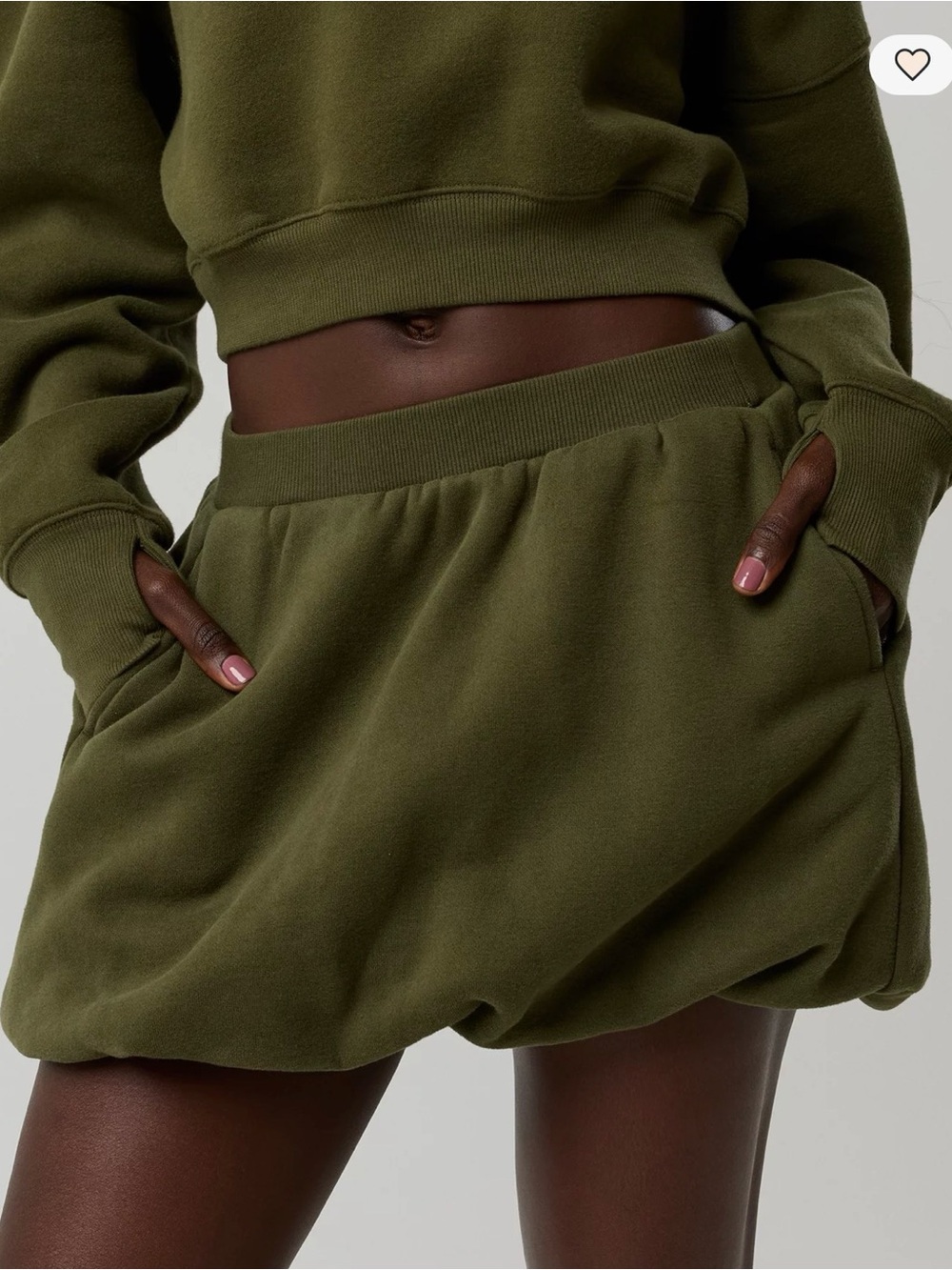 Offline by Aerie Olive Green Women’s High-Waist Bike Shorts small - Picture 5 of 6